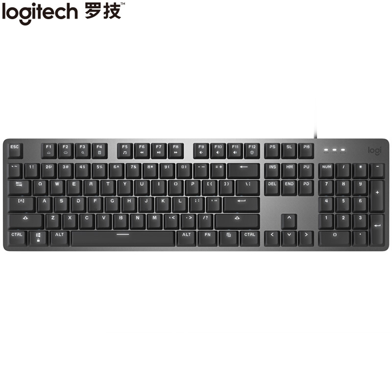 罗技（Logitech）K845 机械键盘 有线键盘 游戏办公键盘 全尺寸 单光